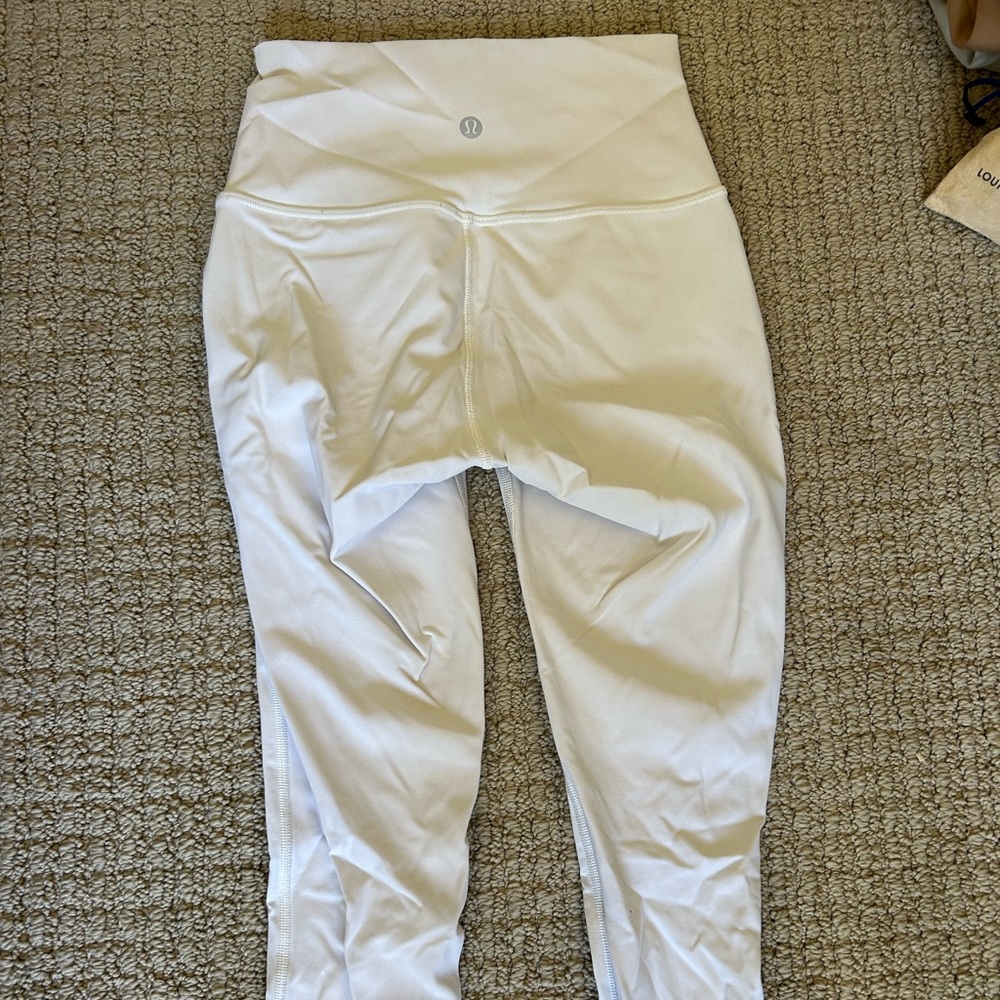 White lulu leggings